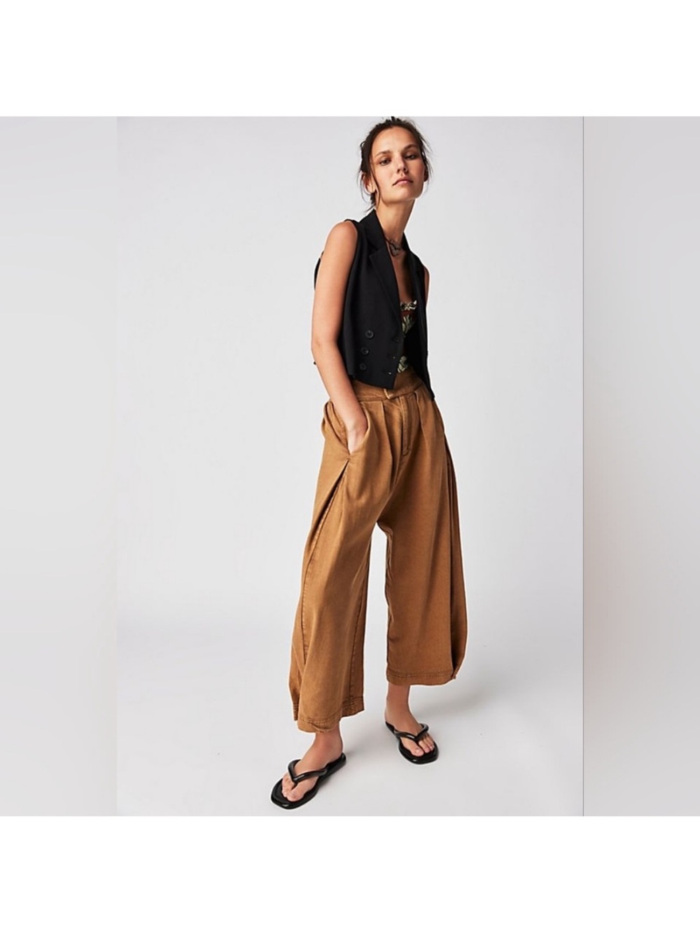 Free People Cool Harbor Wide Leg Pants Size Small